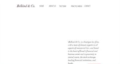 Desktop Screenshot of belkind-law.com